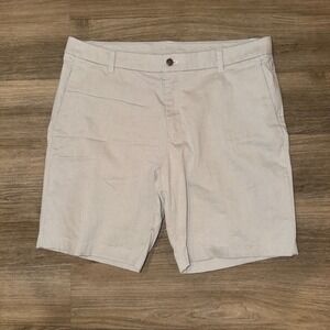 Lululemon Commission Classic Fit Short 9" Qwick Oxford Tan Mens 38